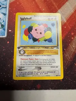 Pokemon Tcg Neo Discovery 1st Edition Igglybuff 40/75 Uncommon NM/LP - Image 1