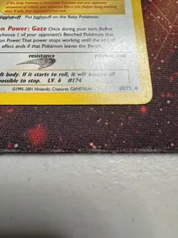 Pokemon Tcg Neo Discovery 1st Edition Igglybuff 40/75 Uncommon NM/LP - Image 3