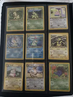 Pokemon TCG Neo Genesis 1st Edition Commons & Uncommons w/ Binder Vintage WOTC - Image 2