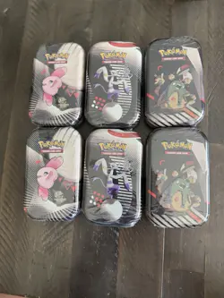 Pokemon TCG Black Bolt & White Flare Unova Mini Tins 14x - Sealed & New✨ - Image 2