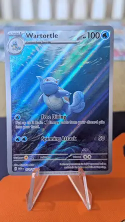 Wartortle 171/165 Illustration Rare Scarlet & Violet 151 Holo NM Pokemon TCG - Image 2