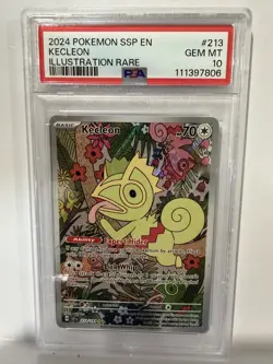 Kecleon 213/191 Sv08: Surging Sparks Holo Illustration Rare PSA 10 Pokemon TCG - Image 1