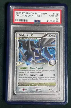 2009 Dialga G Lv X Holo 122 Pokemon Platinum PSA 10 Pop 46 💫Swirl - Image 1