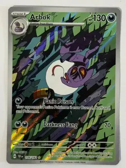 Pokemon TCG Arbok Illustration Rare Full Art Holo Temporal Forces 176/162 - Image 1