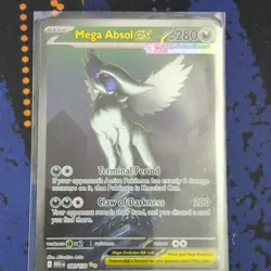 Pokemon TCG Mega Absol EX Mega Evolution Holo ME01 180/132 EN - Image 1