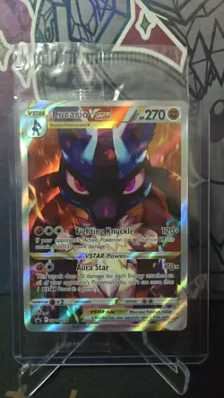 Pokemon TCG Sword & Shield - Lucario VStar #SWSH291 - Promo Card SEALED - Image 1