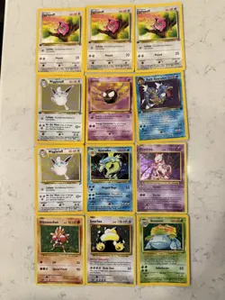 12 Older Pokemon Cards Base Set, First Edition, XY - Image 1