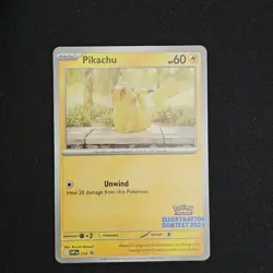 Pikachu - (Illustration Contest 2024) Promo SV: Scarlet & Violet Promo Cards 214 - Image 1