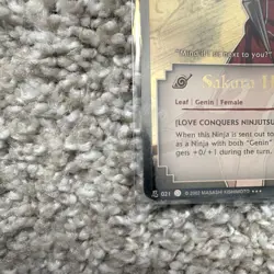 Bandai Naruto CCG Sakura Haruno #021 Rare Foil Promo Ninja Card (2002) - Image 4