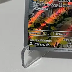 Pikachu 027 SVP Black Star Promo Pokemon TCG Card NM Scarlet & Violet - Image 5