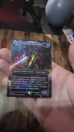 ULTRON, ARTIFICIAL MALEVOLENCE (BORDERLESS) (344) Marvel Super Heroes FOIL - Image 2
