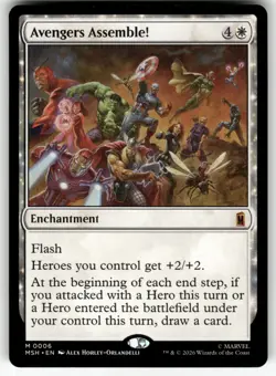 Avengers Assemble! 6 Mythic Marvel Super Heroes Magic: The Gathering Near Mint - Image 1
