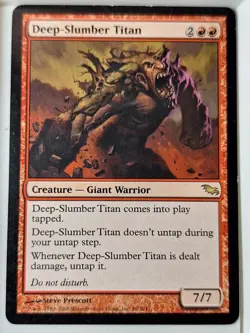 Deep-Slumber Titan - Shadowmoor - Magic the Gathering MTG Nice! - Image 1