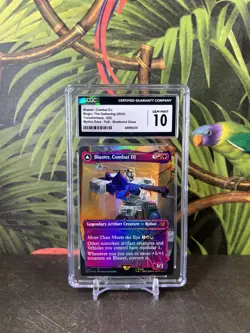 Blaster, Combat DJ (CGC GEM MINT 10) Shattered Glass MTG UB:Transformers - Image 3