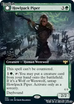 Howlpack Piper (Extended Art) [VOW - 392] Innistrad: Crimson Vow - Image 1