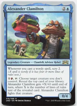 Alexander Clamilton 16 Near Mint Unsanctioned Rare Magic: The Gathering - Image 1