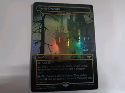 MTG magic cards 1x Castle Dracula (Volaren Estate) Foil buy-a-box extended promo - Image 1