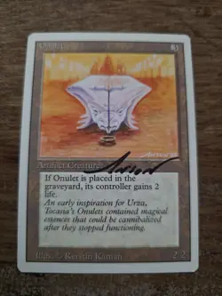 Onulet SIGNED Revised Anson Maddocks Magic The Gathering - Image 1