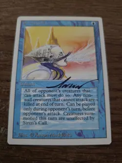 Siren's Call SIGNED Revised Ed Anson Maddocks Magic The Gathering - Image 1