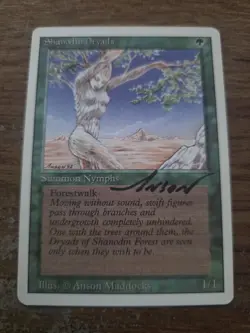 Shandodin Dryads SIGNED Revised Anson Maddocks Magic The Gathering - Image 1