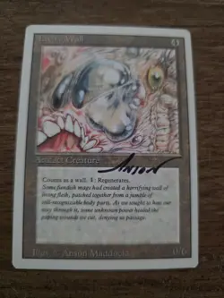 Living Wall SIGNED Revised Anson Maddocks Magic The Gathering - Image 1