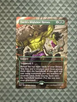 MTG Earth’s Mightiest Heroes #0349 Borderless Rare Marvel Super Heroes (MSH) - Image 1