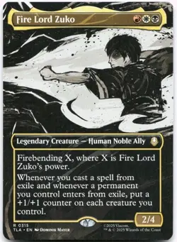 Fire Lord Zuko (Borderless) R Avatar: The Last Airbender 315 - NON FOIL - Image 1