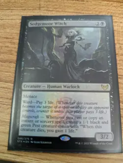 Magic The Gathering: Foil Sedgemoor Witch NM - Image 1