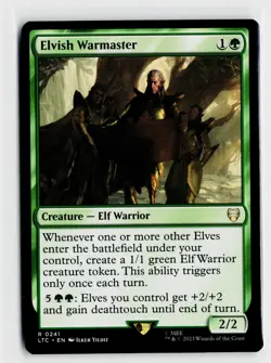 MTG Elvish Warmaster x1 NM LTC The Lord Of The Rings Commander 0241 - Image 1