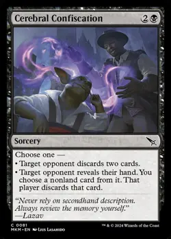 [MTG] Cerebral Confiscation (Foil) (0081) (MKM) NM - Image 1