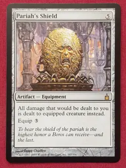 Magic The Gathering RAVNICA CITY OF GUILDS PARIAH'S SHIELD artifact card MTG - Image 1