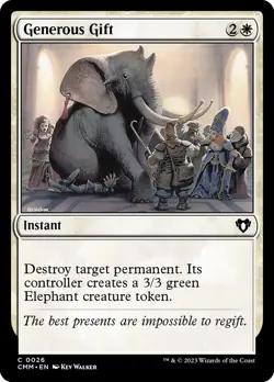 [MTG] Generous Gift (Foil) (0026) (CMM) NM - Image 1