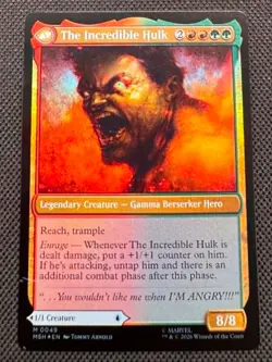 🌈 FOIL - Bruce Banner The Incredible Hulk - MTG Marvel Super Heroes - NM/M - Image 2