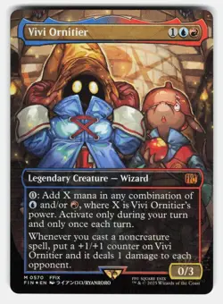 VIVI ORNITIER ( BORDERLESS ) ( CHOCOBO TRACK FOIL ) - MTG - RYANRORO NM/M - Image 1