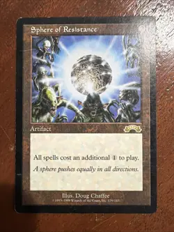 Magic: The Gathering Sphere of Resistance - Exodus (EXO) MTG Heavily Played - Image 1