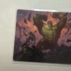 MTG Marvel Super Heroes Art Series Hulk Smash! 10/45 Foil Signed Chris Rahn - Image 3