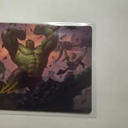 MTG Marvel Super Heroes Art Series Hulk Smash! 10/45 Foil Signed Chris Rahn - Image 4