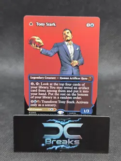 Tony Stark (Borderless) (0363) - 363 - Foil - MSH - NM - MTG Magic the Gathering - Image 1