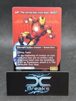 Tony Stark (Borderless) (0363) - 363 - Foil - MSH - NM - MTG Magic the Gathering - Image 2