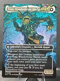 MTG 0288 SYGG, WANDERWINE WISDOM/SHIELD Rare Borderless Lorwyn Eclipsed⚔NM/MT - Image 2