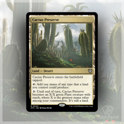 MTG Cactus Preserve 0040 Commander: Outlaws of Thunder Junction OTC - Image 1