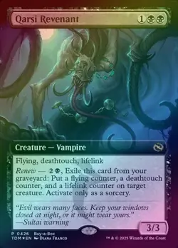 Qarsi Revenant - Extended Art (Foil) (TDM) Tarkir: Dragonstorm - NM - Image 1