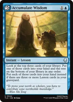 Accumulate Wisdom Foil - TLA 0044 - NM - MTG Magic - Image 1