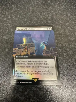 MTG: Cover Of Darkness ⭐ Extended Full Art Foil ⭐ Assassin's Creed [ACR] #163 - Image 2