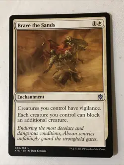 Brave The Sands X1 Khans Of Tarkir NM Condition See Pics Front Back - Image 1