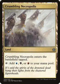 MTG Crumbling Necropolis ** Explorers of Ixalan ** English (NM) - Image 1