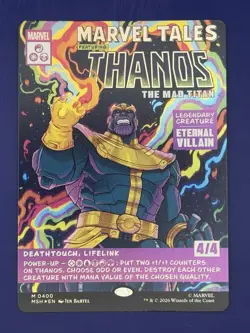 Thanos, The Mad Titan (Borderless) (0400) Marvel Super Heroes Foil - Image 2