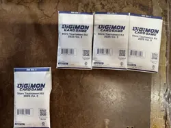 Digimon Card Game - Store Tournament Kit 2025 Volume 2 and x3 Volume 3 SEALED - Image 1