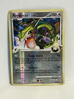 Rayquaza C 8/147 Holo Pokemon Card Heavily Played - Image 1