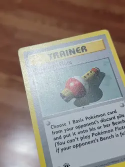MP Pokemon Cards: Base Set 1st Edition Uncommon: Pokemon Flute 86/102 Trainer - Image 2